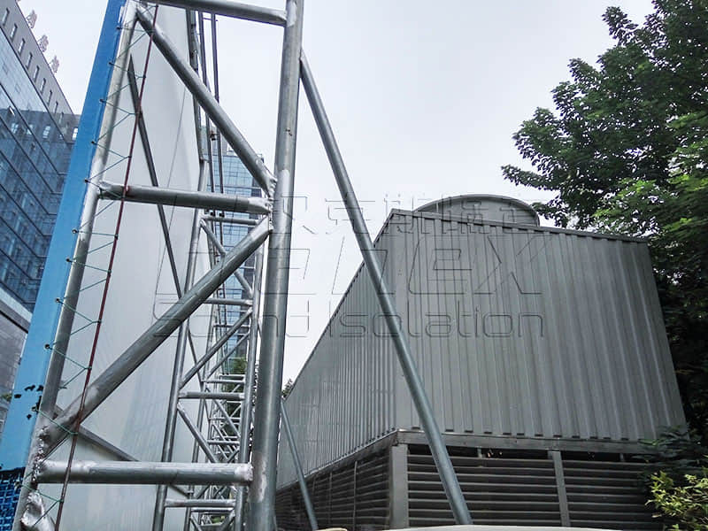 商業屋面裙樓中央空調冷卻塔降噪方案！降噪？減振誰為主？